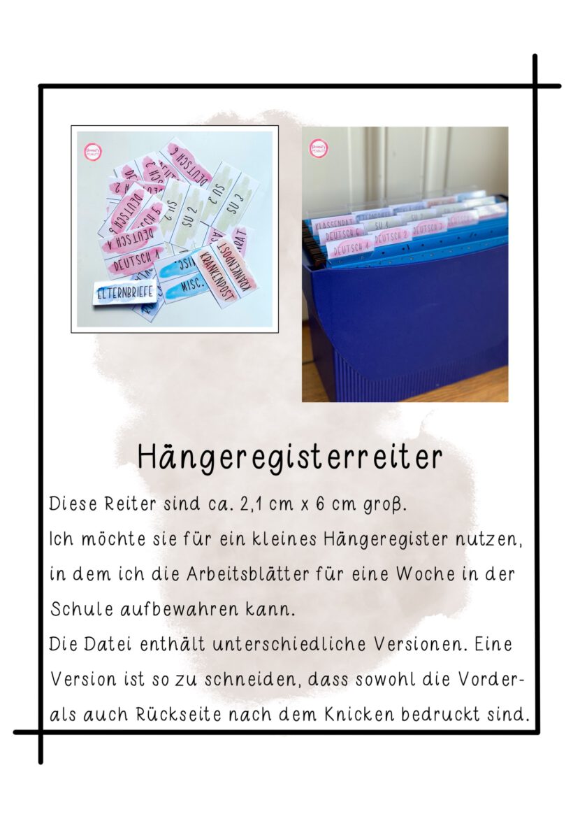 Reiter für Hängeregister Peanut's Peanuts