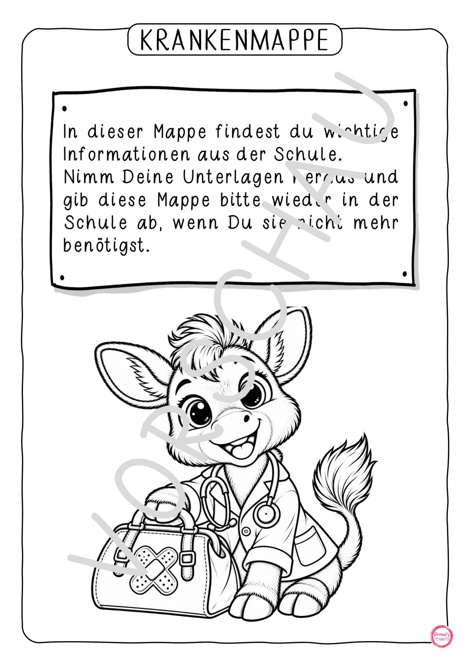 Krankenmappe für eine Eselklasse – Bild 7