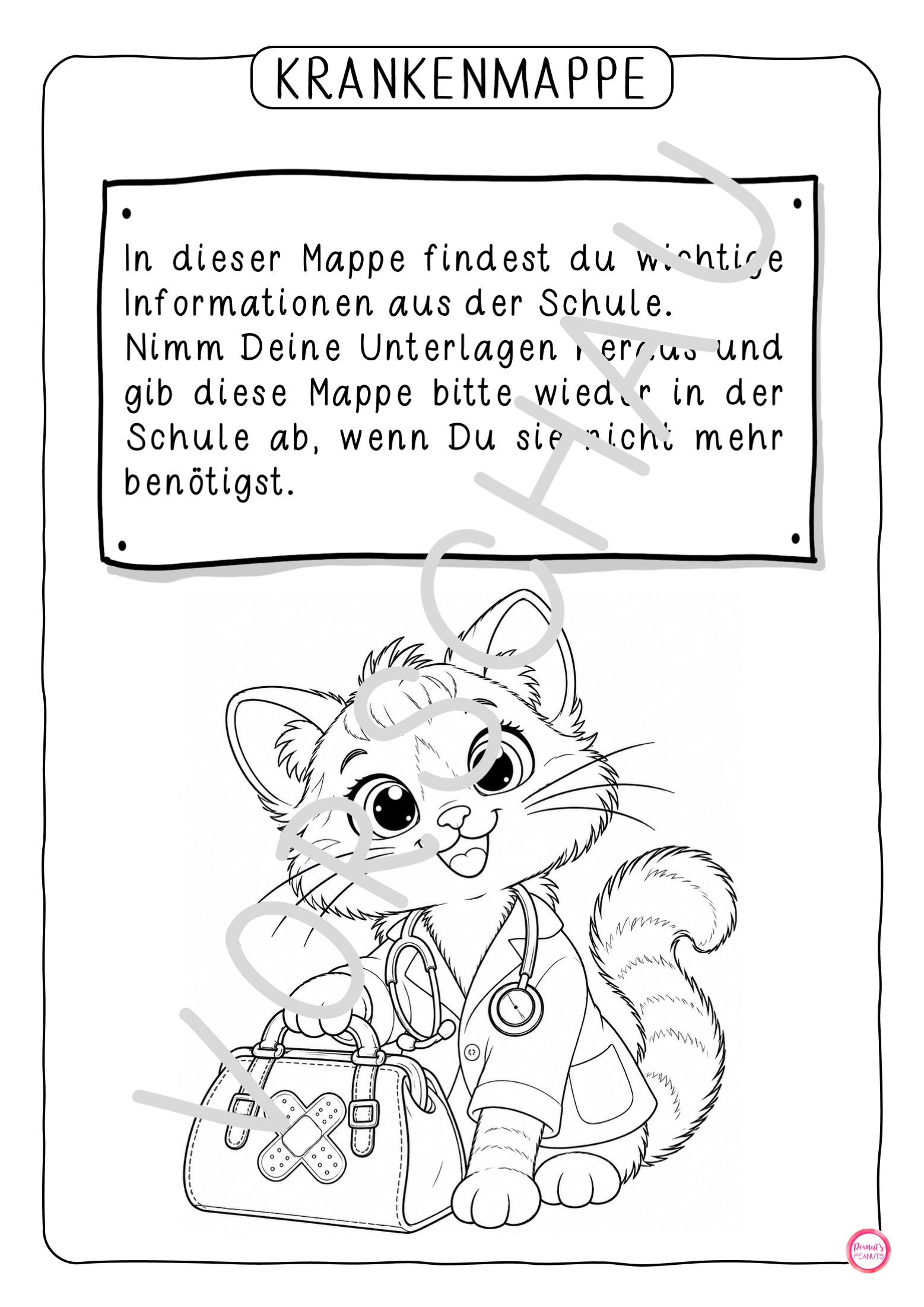 Krankenmappe für eine Katzenklasse – Bild 7