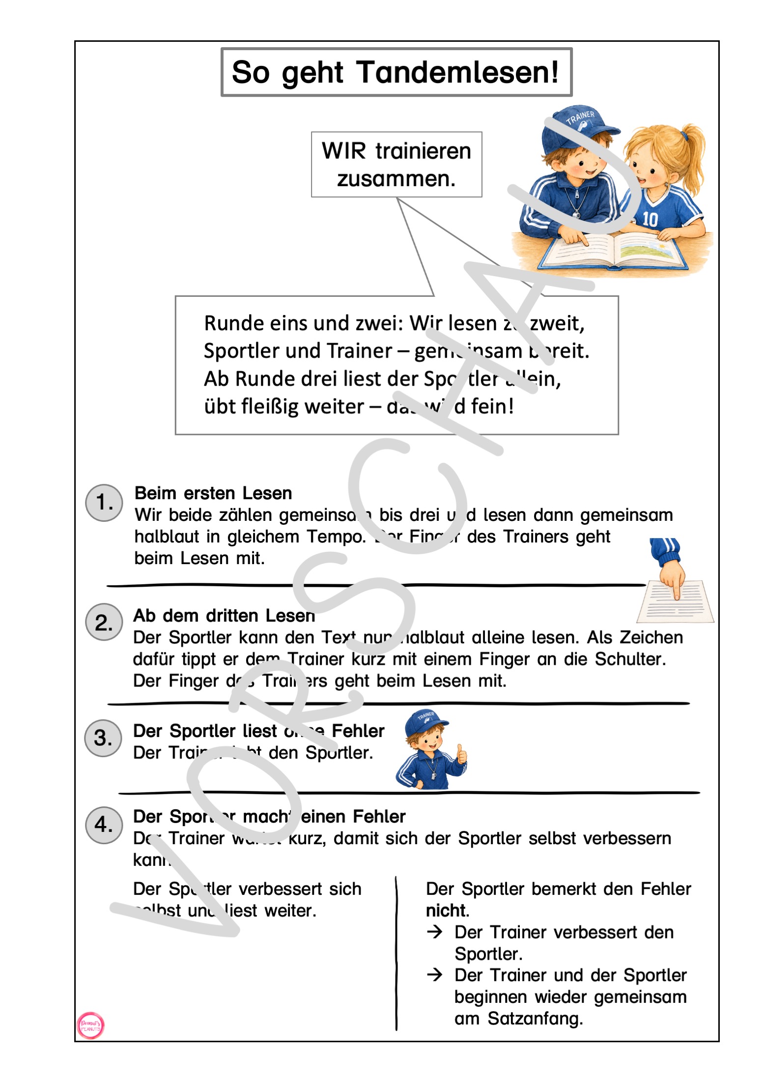 Tandemlesen - Material zur Organisation der Lautlese-Methode – Bild 2