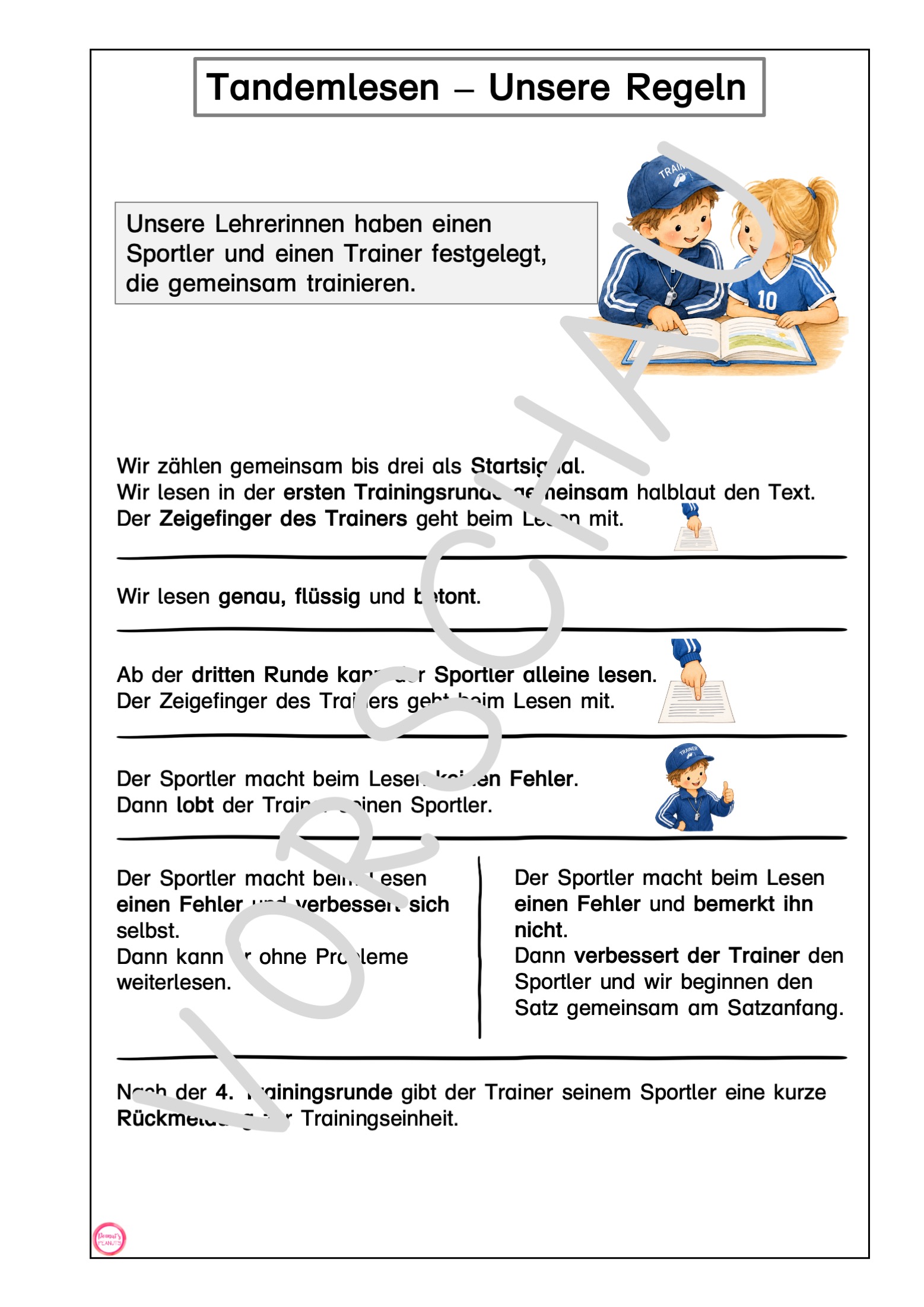 Tandemlesen - Material zur Organisation der Lautlese-Methode – Bild 3